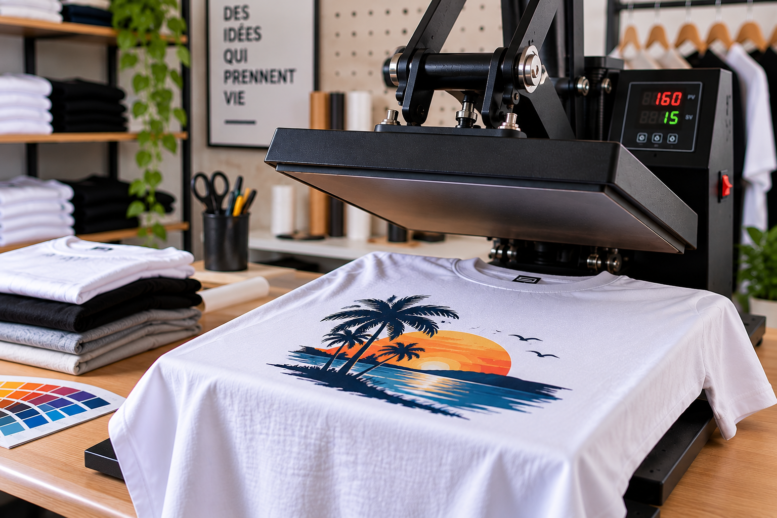 Atelier d’impression textile DTF