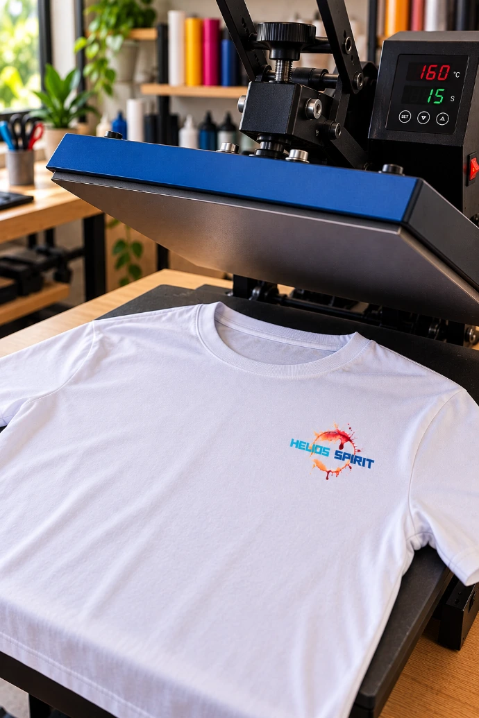 Impression DTF sur t-shirt chez HELIOS SPIRIT en Guadeloupe